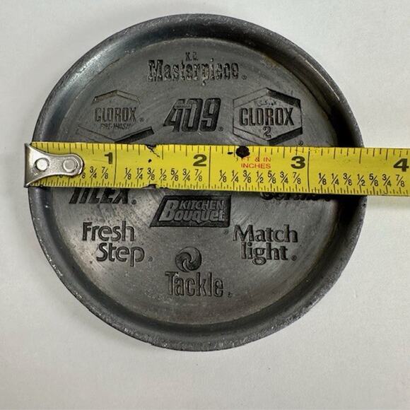 Clorox Co 75th Anniversary Advertisement Pewter (3) Drink Coasters Cork Backing - Picture 16 of 16